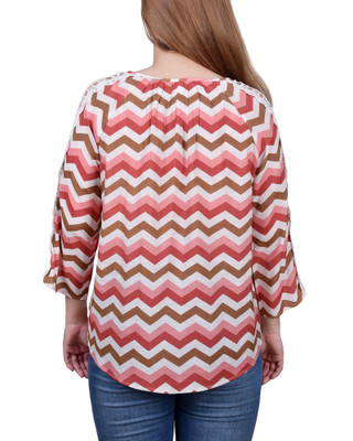 Thumbnail 2: PINK WHITE CHEVRON