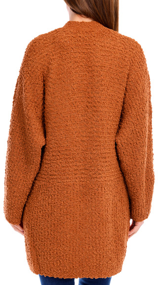 Thumbnail 2: BOBEAU Bobeau Womens Solid Popcorn Cardigan 
