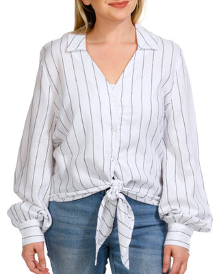 Thumbnail 6: Ellen Tracy Ellen Tracy Womens Long Sleeve Button Down Top 