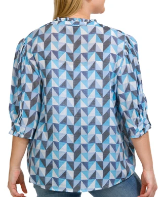 Thumbnail 4: Zac & Rachel Zac & Rachel Petite Print 3/4 Sleeve Top 