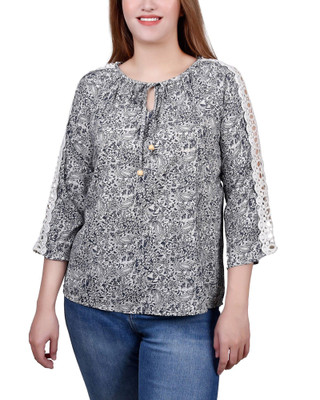 Thumbnail 1: NAVY IVORY PAISLEY