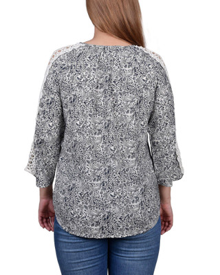 Thumbnail 2: NAVY IVORY PAISLEY