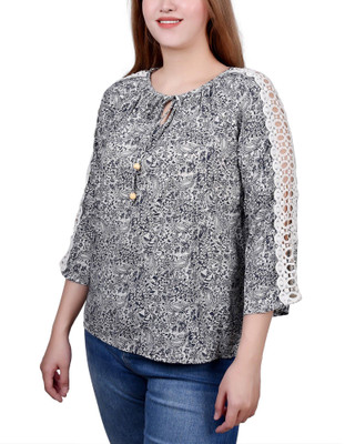 Thumbnail 3: NAVY IVORY PAISLEY