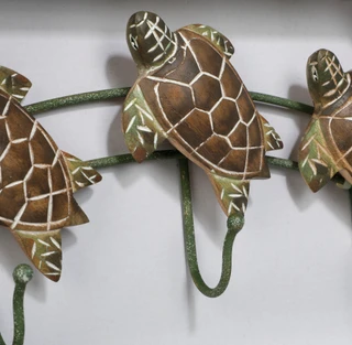 Thumbnail 4: T.I. Design T.I. Design Triple Sea Turtle Wall Hook 