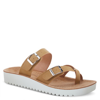 Thumbnail 1: Flexus Flexus Womens Bayside Slide Toe Loop Sandals 