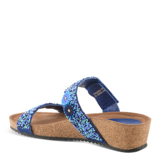 Thumbnail 7: AZURA Azura Womens Bahama Wedge Slide Sandals 