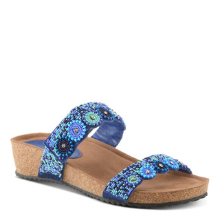 Thumbnail 1: AZURA Azura Womens Bahama Wedge Slide Sandals 