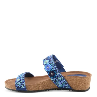 Thumbnail 2: AZURA Azura Womens Bahama Wedge Slide Sandals 
