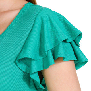 Thumbnail 3: Absolutely Famous Absolutely Famous Womens Short Flutter Sleeve Mini Dress 