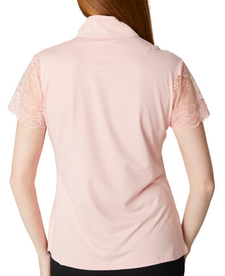 Thumbnail 4: KASTEL Kastel Womnes Active Lace Cap Sleeve 1/4 Zip Top 