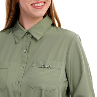Thumbnail 2: Notations Notations Womens 3/4 Sleeve Button Down Top 