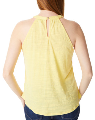 Thumbnail 4: Cable & Gauge Cable & Gauge Womens Sleeveless Embroidered High Neck Top 
