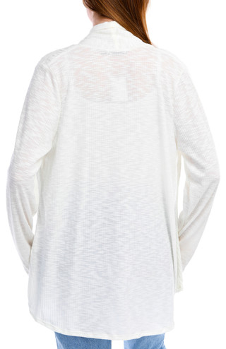 Thumbnail 3: Cure Apparel Cure Apparel Womens Long Sleeve Slub Ribbed Cardigan 