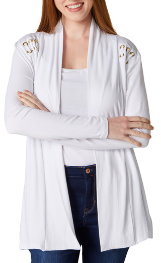 Thumbnail 1: Cure Apparel Cure Apparel Womens Long Sleeve Open Front Cardigan 