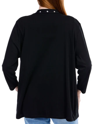 Thumbnail 3: Rafaella Rafaella Womens Grommet Cardigan 