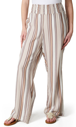 Thumbnail 1: Blue Sol Blue Sol Womens 31 in Smocked Waist Side Slit Pants 