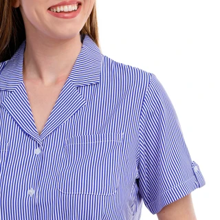 Thumbnail 4: Notations Notations Women's Short Sleeve Striped Top 