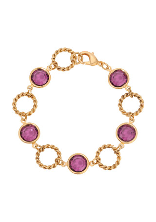 Thumbnail 1: 1928 Jewelry 1928 Jewelry Purple Crystal Channel Set Bracelet 