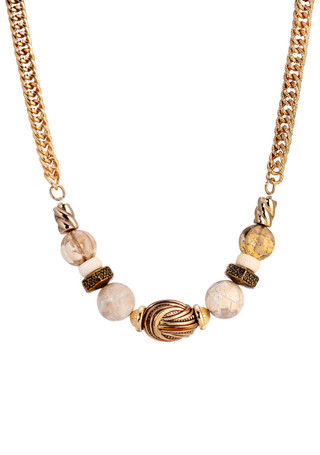 Thumbnail 2: 1928 Jewelry 1928 Jewelry Gold Tone Multi Bead Necklace 