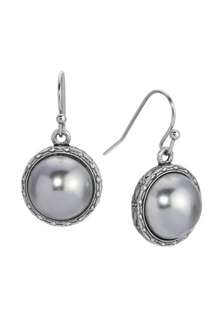 Thumbnail 1: 1928 Jewelry 1928 Jewelry Vintage Round Stone Earrings 