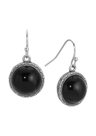 Thumbnail 1: 1928 Jewelry 1928 Jewelry Vintage Round Stone Earrings 