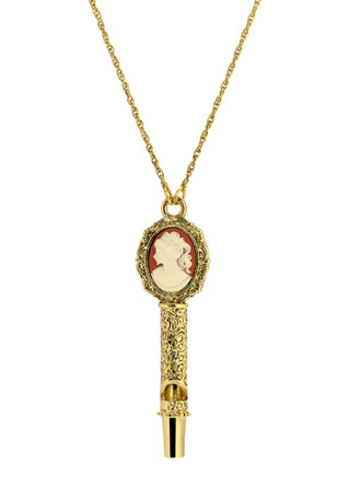 Thumbnail 1: 1928 Jewelry 1928 Jewelry Vintage Gold Tone Whistle Necklace 