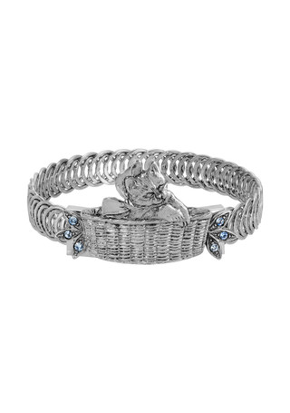 Thumbnail 1: 1928 Jewelry 1928 Jewelry Cat In A Basket Slip On Bracelet 
