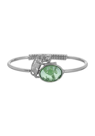 Thumbnail 1: 1928 Jewelry 1928 Jewelry Cat Green Fishbowl Bracelet 