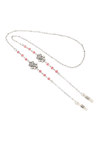 Thumbnail 1: 1928 Jewelry 1928 Jewelry Dog Paws Pink Bead Eyeglass Holder 