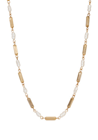 Thumbnail 1: 1928 Jewelry 1928 Jewelry Tube Bead Faux Pearl Necklace 
