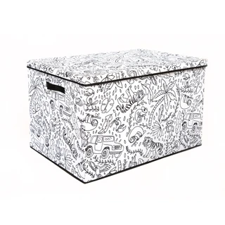Thumbnail 8: Baum Kids Large Coloring Lidded Trunk & 4 Pk Washable Markers 