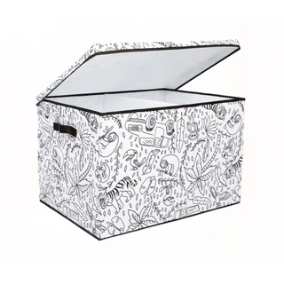 Thumbnail 10: Baum Kids Large Coloring Lidded Trunk & 4 Pk Washable Markers 