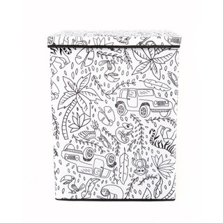 Thumbnail 3: Baum Baum Kids Coloring Lidded Hamper & 4 Pk. Washable Markers 