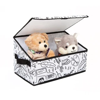 Thumbnail 6: Baum Kids Coloring Angle Storage Bin & 4 Pk Washable Markers 