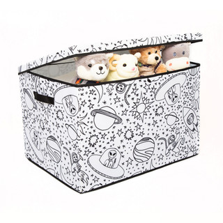 Thumbnail 5: Baum Kids Medium Coloring Lidded Trunk & 4 Pk. Washable Markers 