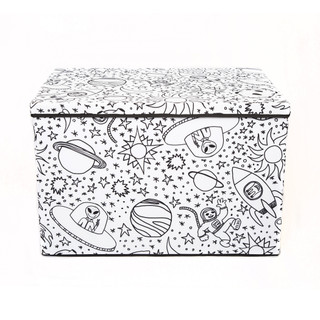 Thumbnail 2: Baum Kids Medium Coloring Lidded Trunk & 4 Pk. Washable Markers 