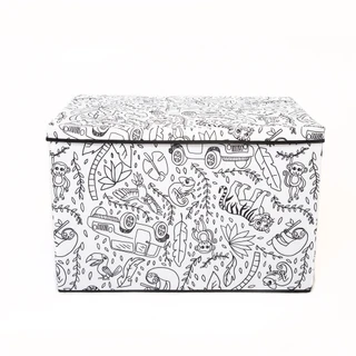 Thumbnail 6: Baum Kids Medium Coloring Lidded Trunk & 4 Pk. Washable Markers 