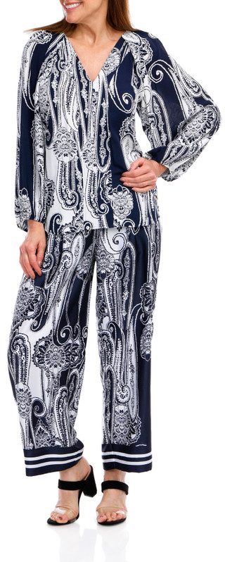 Thumbnail 5: Nautica Nautica Womens Paisley Raglan Top 