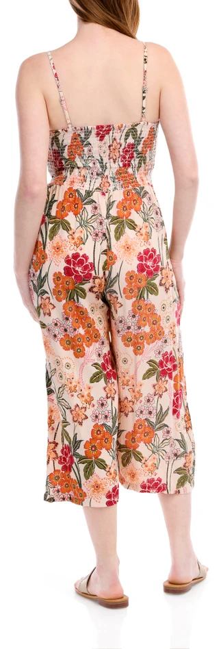 Thumbnail 2: Angie Angie Juniors Sleeveless Twist Front Cropped Jumpsuit 