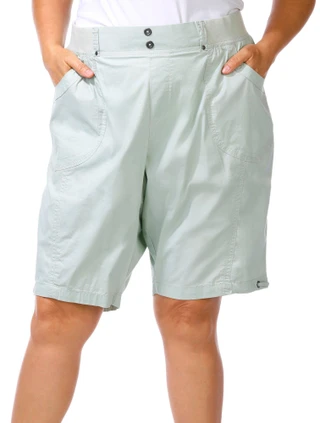 Thumbnail 1: Dash Dash Plus 10 in. Solid Kate Comfort Waist Bermuda Shorts 