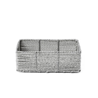 Thumbnail 4: Baum Baum 3 Pc. Aurora Binded Faux Wicker Vanity Storage Bins 