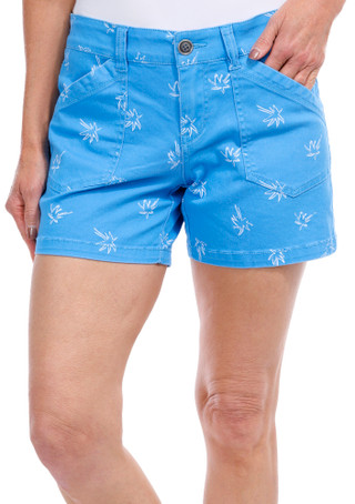 Thumbnail 6: SUPPLIES BY UNIONBAY Supplies by UNIONBAY Womens Alix Palm Print Twill Shorts 