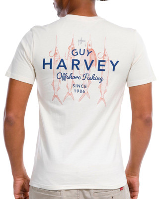 Thumbnail 1: Guy Harvey Guy Harvey Mens Graphic Short Sleeve Pocket Tee 
