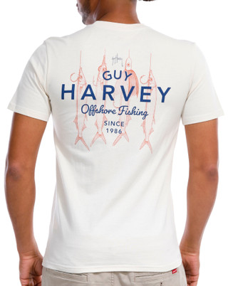 Thumbnail 2: Guy Harvey Guy Harvey Mens Graphic Short Sleeve Pocket Tee 