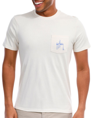 Thumbnail 4: Guy Harvey Guy Harvey Mens Graphic Short Sleeve Pocket Tee 