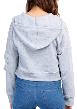 Thumbnail 2: Jolie & Joy Jolie & Joy Juniors Cropped Cargo Zip Up Jacket 