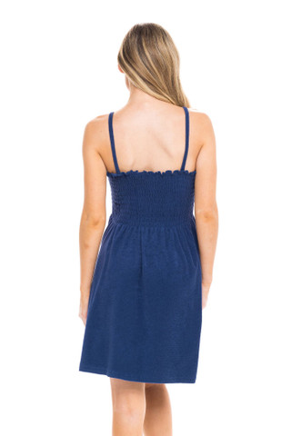 Thumbnail 2: Jordan Taylor Jordan Taylor Womens Smocked Terry Swim Cover Up 