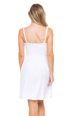 Thumbnail 4: Jordan Taylor Jordan Taylor Womens Smocked Terry Swim Cover Up 