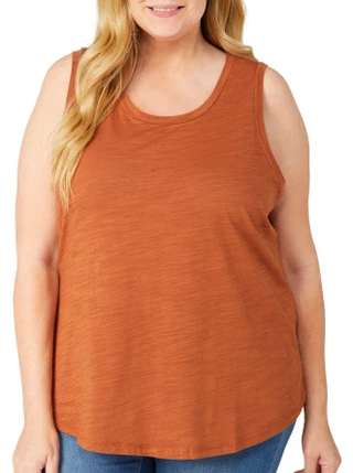 Thumbnail 1: Blue Sol Blue Sol Plus Solid Scoop Tank Top 