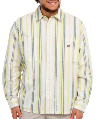 Thumbnail 1: Dickies Dickied Men's Striped Long Sleeve Button Down Shirt 